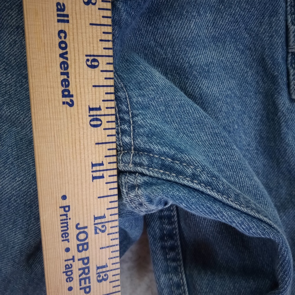 Rewash Low Pro Wide Leg Utility Jeans Blue Medium Wash Cotton Size 13/31 - Picture 6 of 9